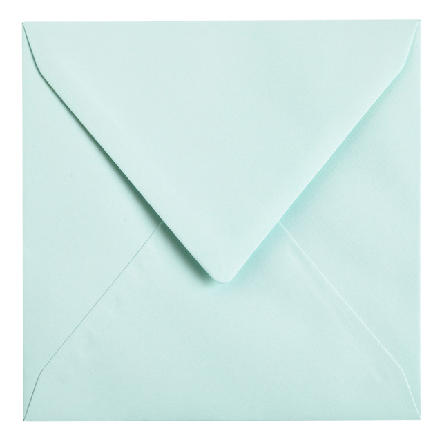 Envelop Papicolor 140x140mm zeegroen