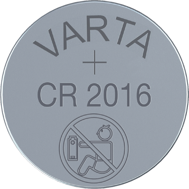 Batterij Varta knoopcel CR2016 lithium blister à 5stuk