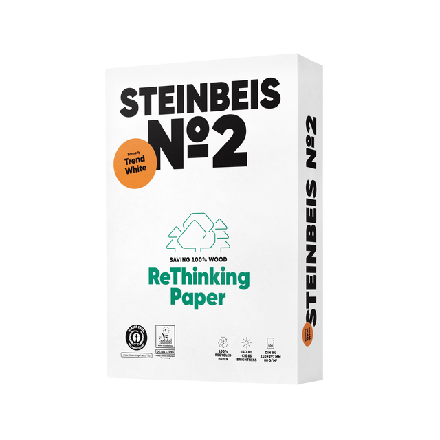 Kopieerpapier Steinbeis No2 A4 80gr wit 500vel