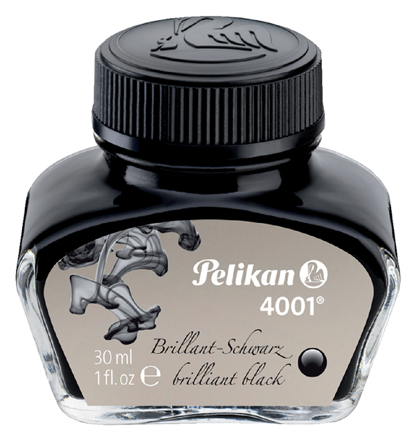 Vulpeninkt Pelikan 4001 30ml briljant zwart