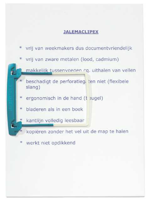 Bundelmechaniek JalemaClipex dekplaatjes petrol