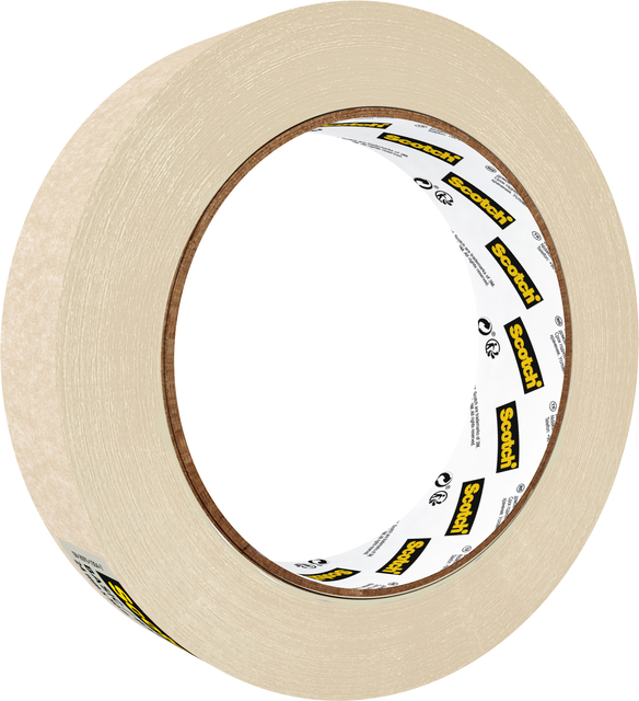 Afplaktape Scotch Basic 24mmx50m beige