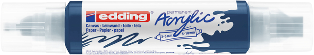 Acrylmarker edding e-5400 3D double liner elegant nachtblauw