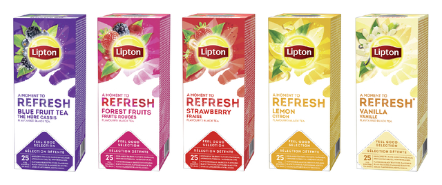 Thee Lipton Refresh lemon 25x1.5gr