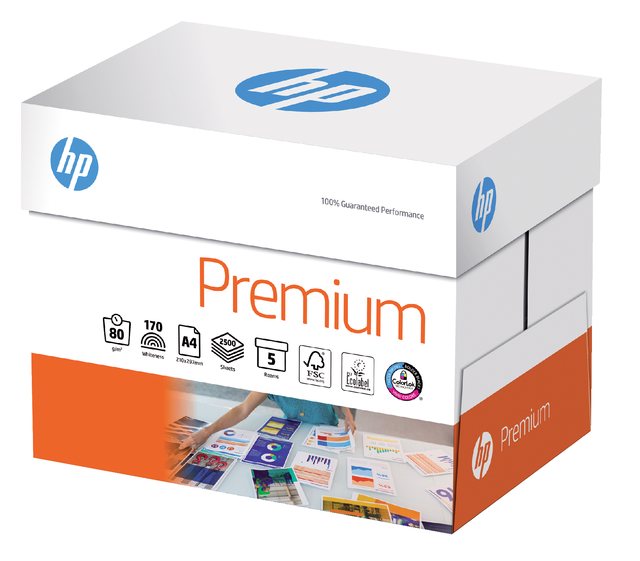 Kopieerpapier HP Premium A4 80gr wit 500vel