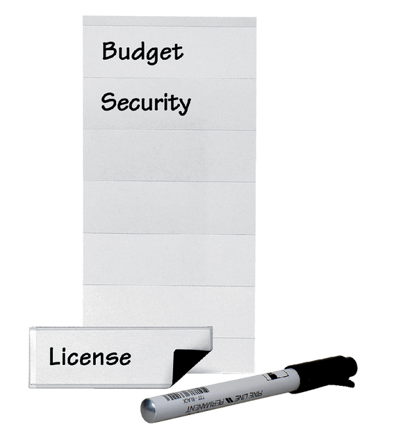 Etikethouder 3L 10810 25x75mm magnetisch