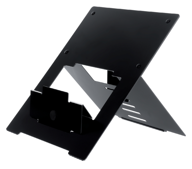 Laptopstandaard R-Go Tools Riser Flexible zwart