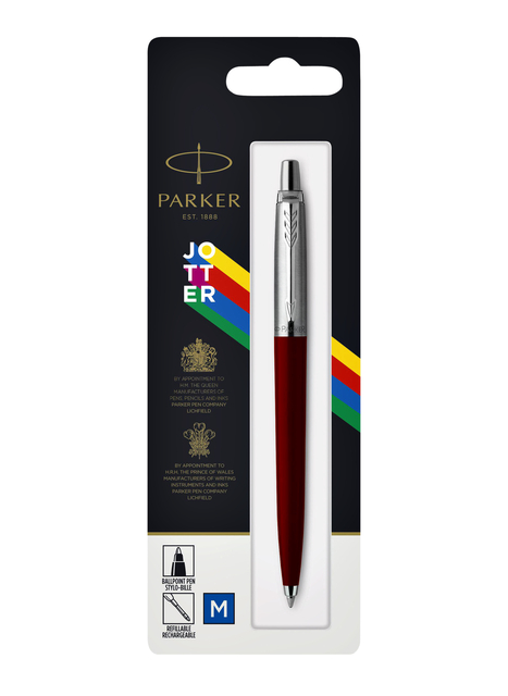 Balpen Parker Jotter Original red CT medium blister à 1 stuk