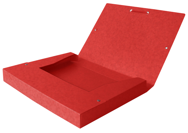 Elastobox Oxford Top File+ A4 40mm rood