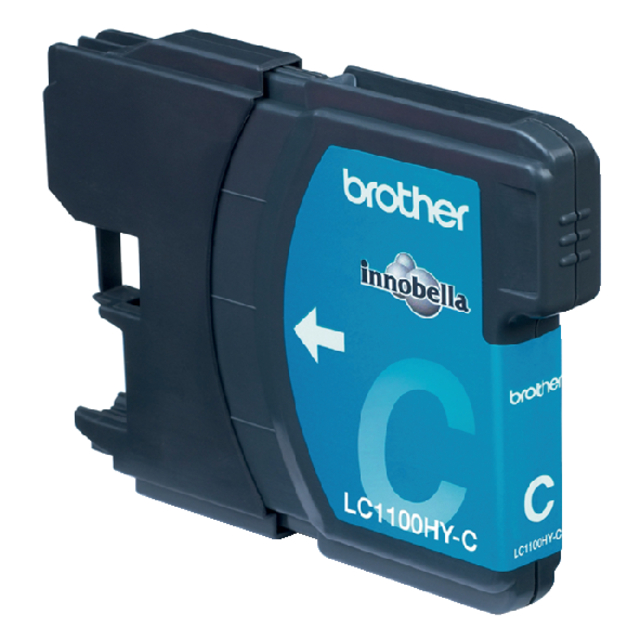 Inktcartridge Brother LC-1100HYC blauw