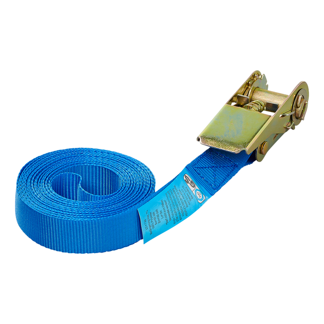 Spanband ProPlus blauw met ratel 5m