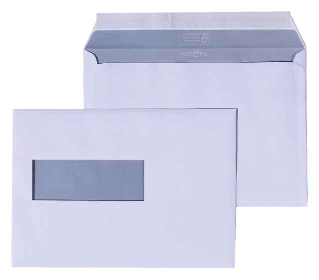 Envelop Hermes EA5 156x220mm venster 4x11links zelfkl 500st