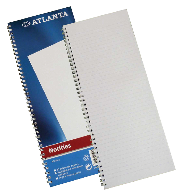 Smalfolio Atlanta lijn 100blz spiraal blauw