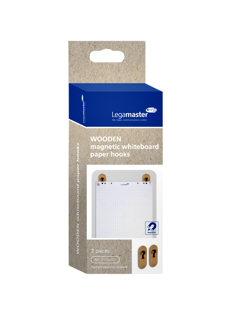 Whiteboard papierhaak Legamaster hout 2stuks