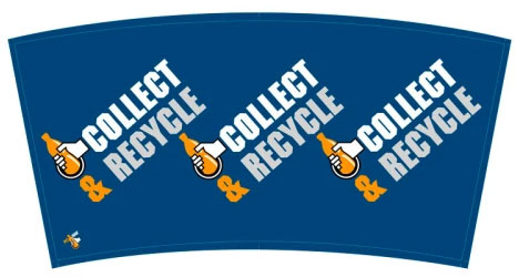 PETman wikkel Collect & Recycle, kleur blauw...