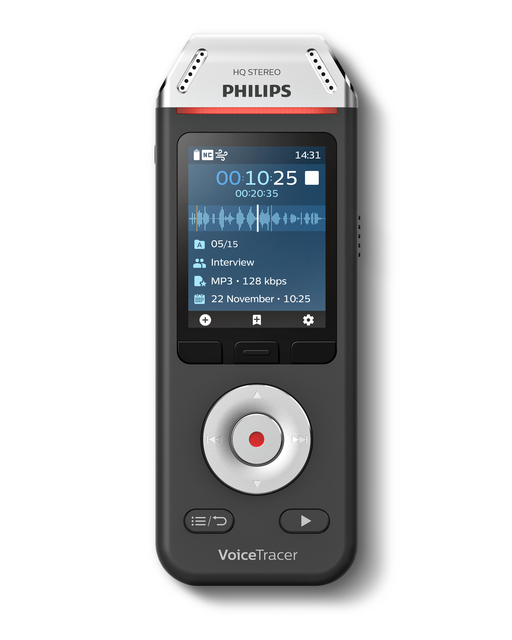 Digital voice recorder Philips DVT 2110 voor interviews