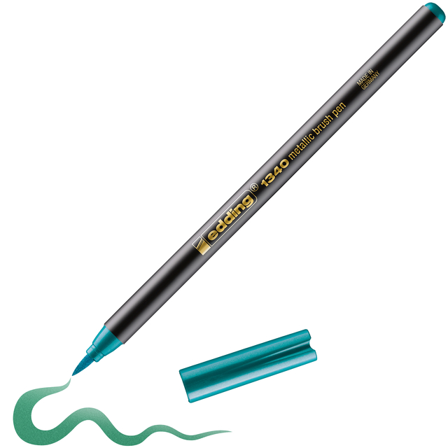 Brushpen edding 1340 metallic groen