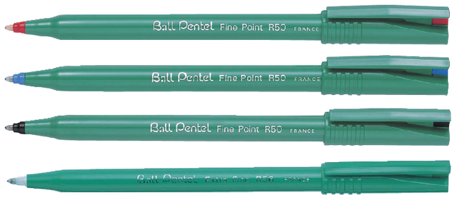 Rollerpen Pentel R50 medium rood