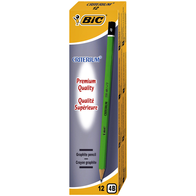 Potlood Bic Criterium 550 zeshoekig 4B