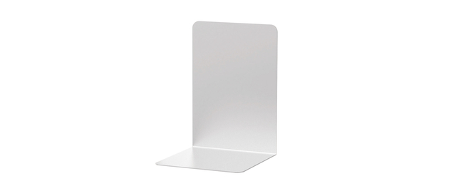 Boekensteun MAUL aluminium 12x12x17.5cm set 2 zilver