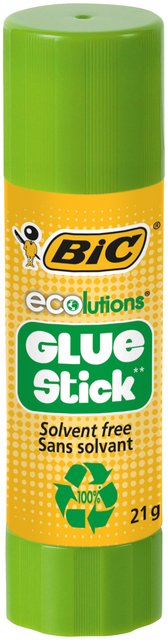 Lijmstift Bic ecolutions 21gr doos à 12+8 gratis