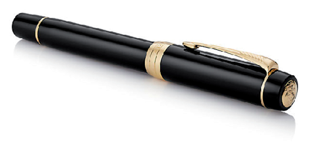 Vulpen Parker Duofold Classic black 18k GT fijn