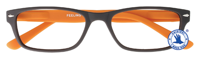 Leesbril I Need You +2.00 dpt Feeling bruin-oranje