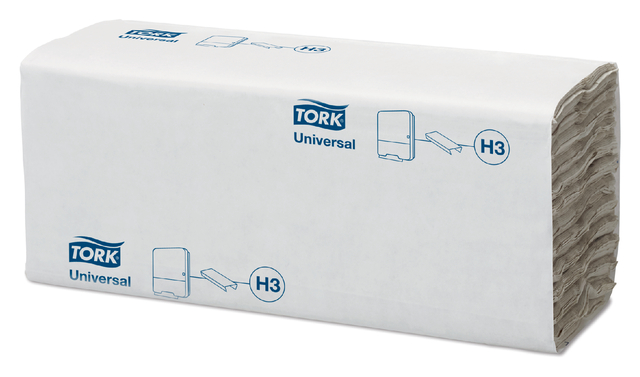 Handdoek Tork H3 c-vouw universal 1-laags naturel 120181