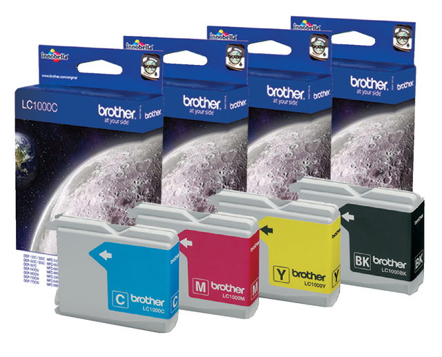 Inktcartridge Brother LC-1000C blauw