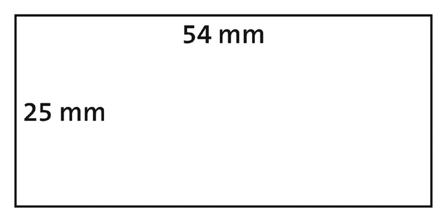 Etiket Dymo labelwriter 11352 25mmx54mm retour rol à 500 stuks