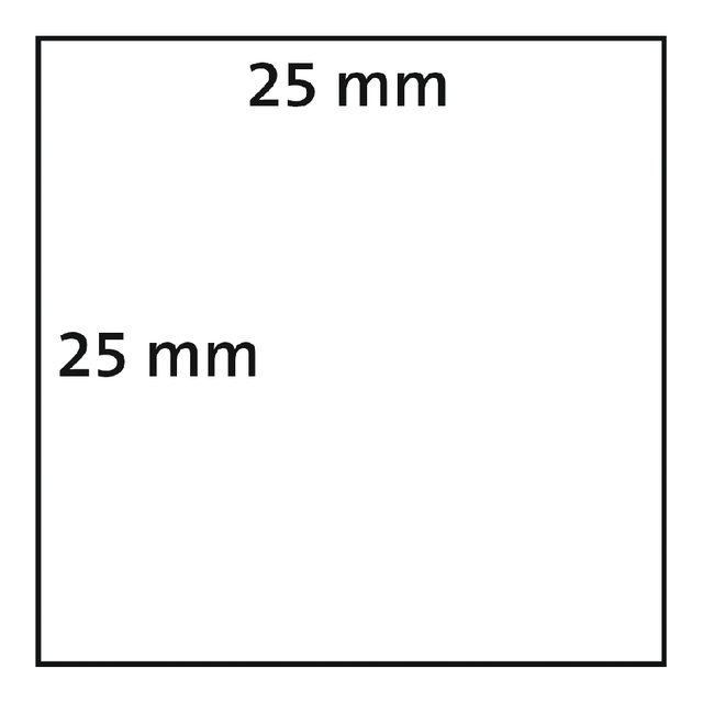 Etiket Dymo labelwriter 11253 25mmx25mm verwijderbaar rol à 750 stuks