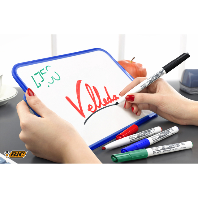 Viltstift Bic Velleda 1741 whiteboard rond medium rood