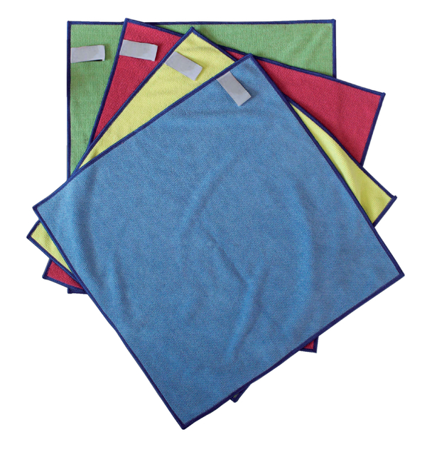 Microvezeldoek Primesource professional 38x38cm blauw pak à 10 stuks