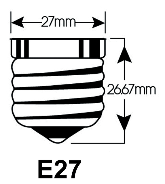 Ledlamp Integral E27 2700K warm wit 4.5W 470lumen