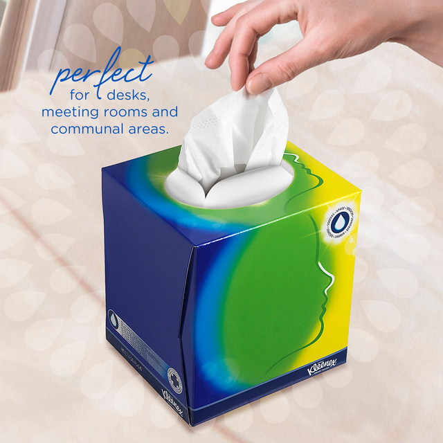 Facial tissues Kleenex kubus 3-laags 56stuks wit 8825