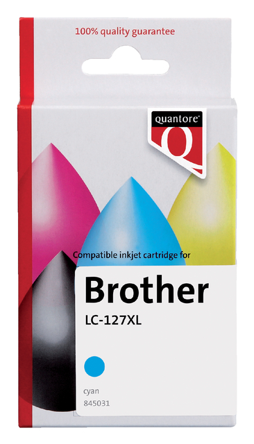 Inktcartridge Quantore alternatief tbv Brother LC-125XL blauw