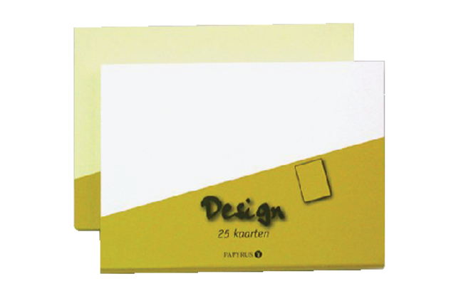 Enkele kaart Papyrus Envelpack Design A6 105x148mm ivoor 894420