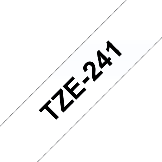 Labeltape Brother P-touch TZE-241 18mm zwart op wit