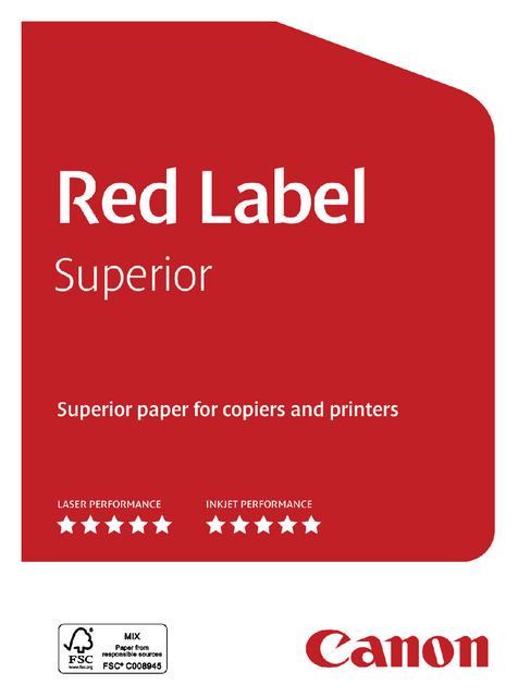 Kopieerpapier Canon Red Label Superior A3 80gr wit 500vel