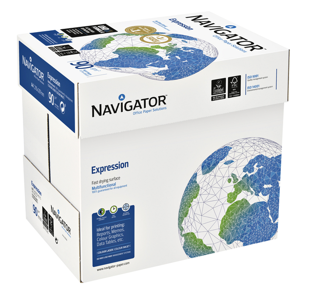 Kopieerpapier Navigator Expression A4 90gr wit 500vel