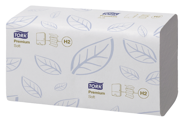 Handdoek Tork H2 multifold Premium kwaliteit 2 laags wit 100288