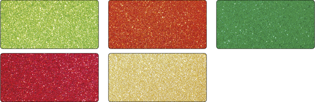 Glitterkarton Folia 50x70cm 300gr 5 vel oriental assorti