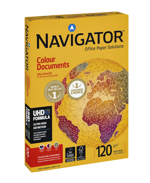 Kopieerpapier Navigator Colour Documents A3 120gr wit 500vel