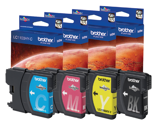 Inktcartridge Brother LC-1100HYBK zwart