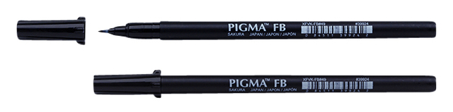 Brushpen Sakura Pigma fijn zwart