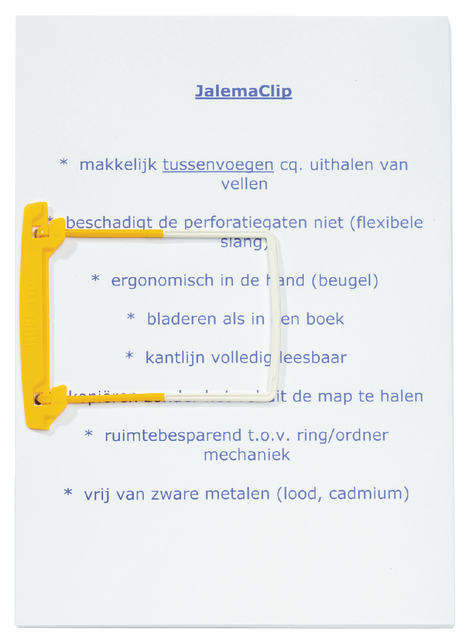 Bundelmechaniek JalemaClip Stick-up geel zelfklevend