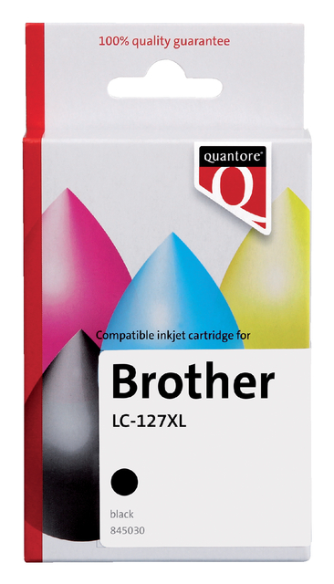 Inktcartridge Quantore alternatief tbv Brother LC-127XL zwart