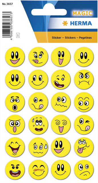 Etiket HERMA 3657 smiley met wiebeleffect