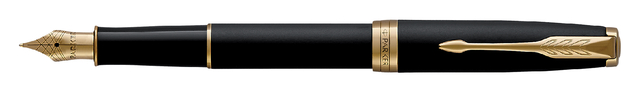 Vulpen Parker Sonnet matte black lacquer GT medium