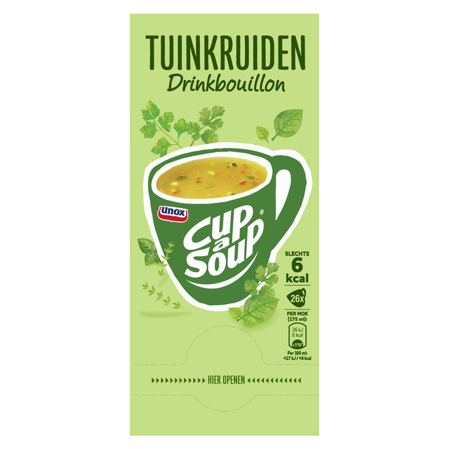 Cup-a-Soup Unox heldere bouillon tuinkruiden 175ml